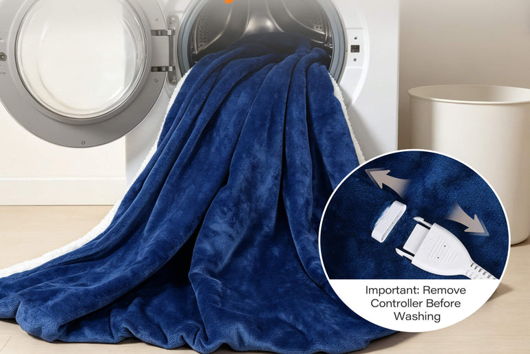 Tirrinia Heated Wearable Blanket with Sleeves — Electric Snuggle Blanket Robe, 10 Heat Levels & 1-12H Timer, Sherpa Flannel, Foot Pockets, 70" x 50"