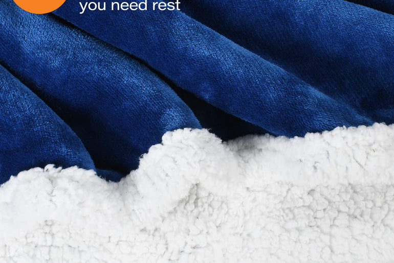 Tirrinia Heated Wearable Blanket with Sleeves — Electric Snuggle Blanket Robe, 10 Heat Levels & 1-12H Timer, Sherpa Flannel, Foot Pockets, 70" x 50"
