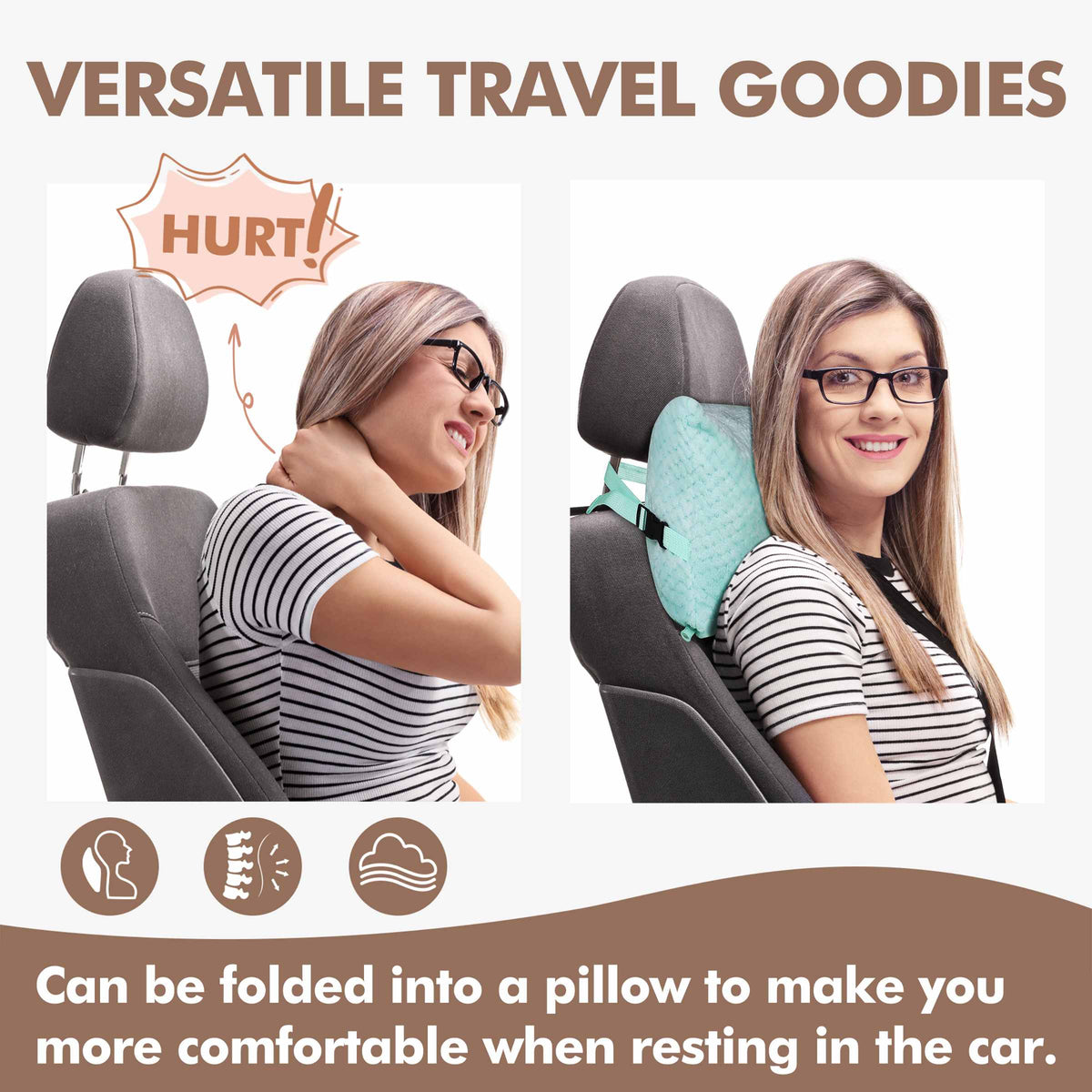 Tirrinia Honeycomb Fleece Travel Blanket with Foot Pockets