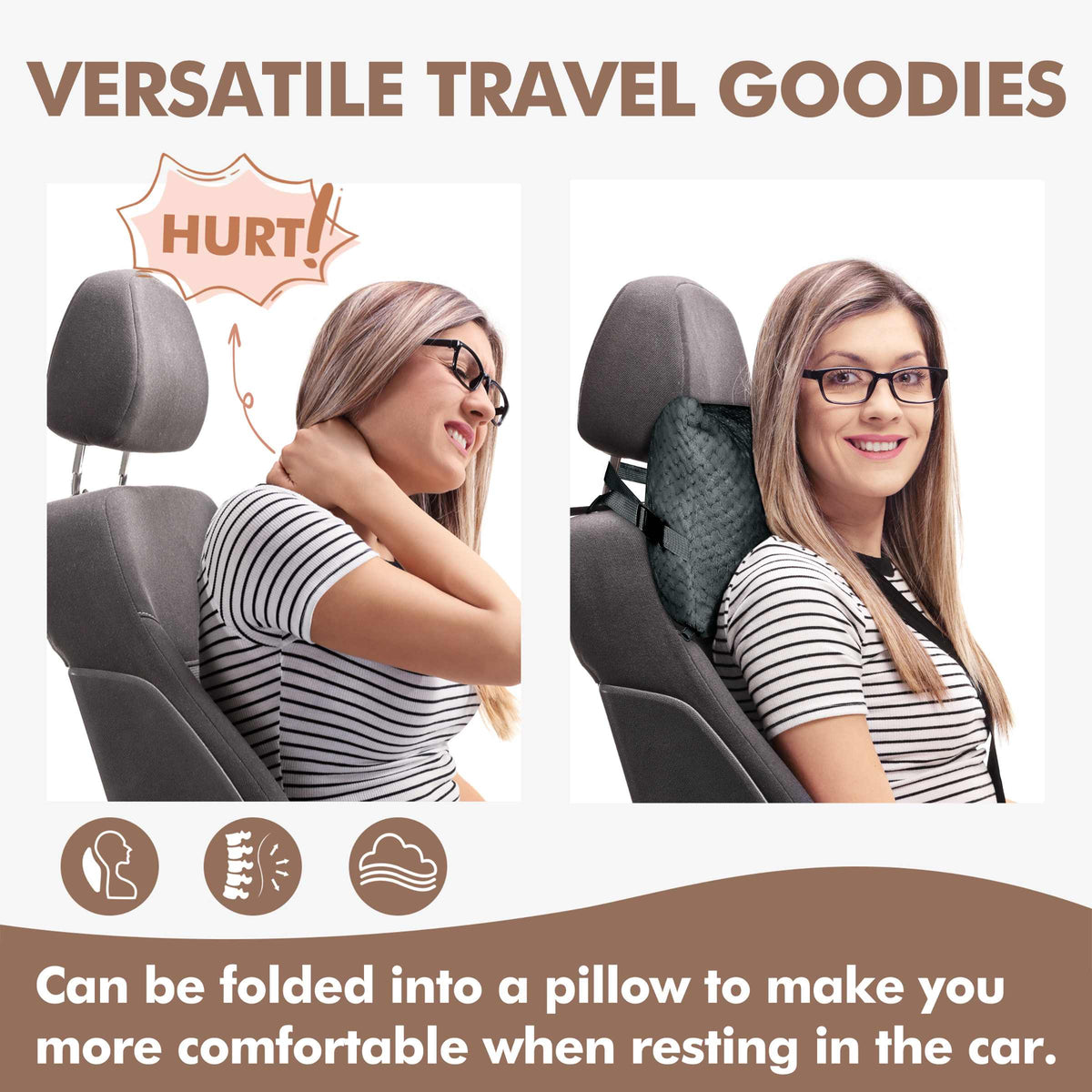 Tirrinia Honeycomb Fleece Travel Blanket with Foot Pockets