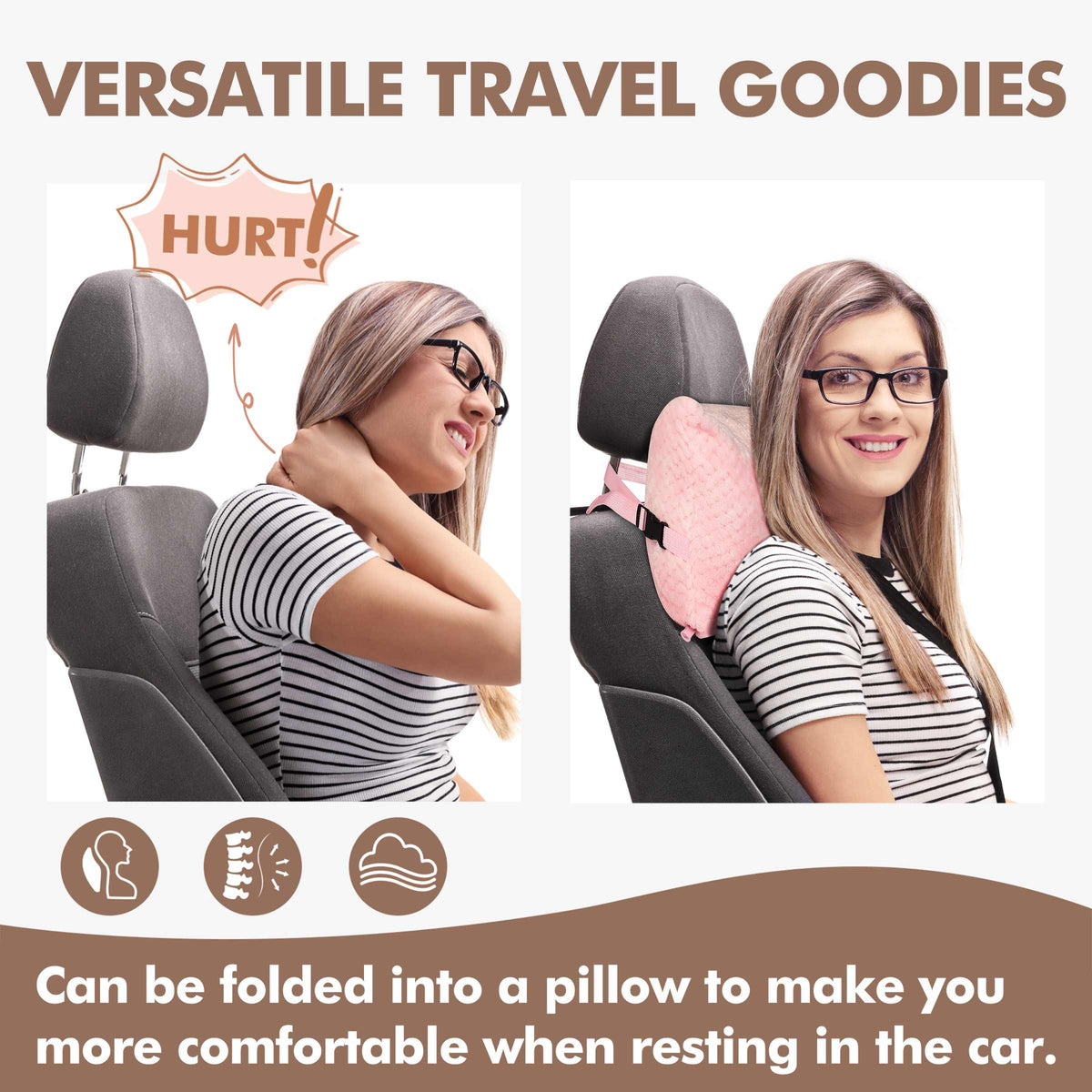 Tirrinia Honeycomb Fleece Travel Blanket with Foot Pockets
