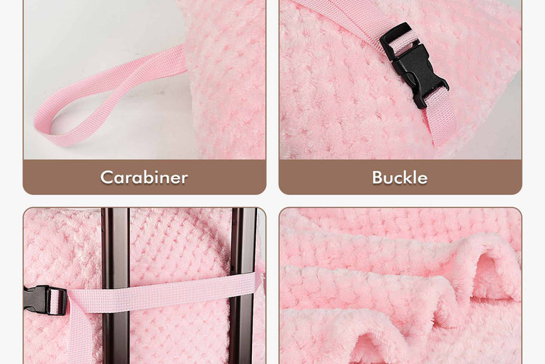 Tirrinia Honeycomb Fleece Travel Blanket with Foot Pockets