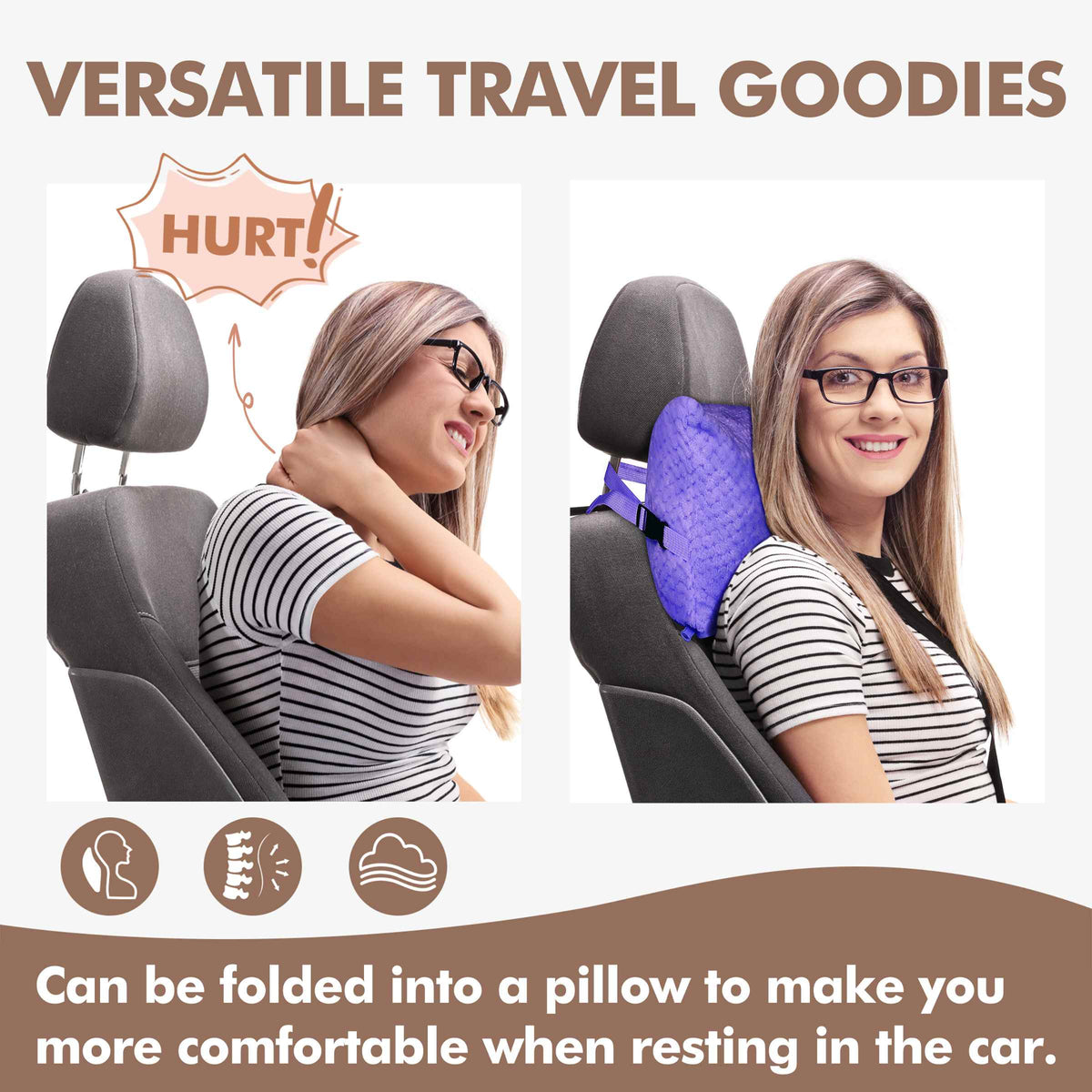Tirrinia Honeycomb Fleece Travel Blanket with Foot Pockets