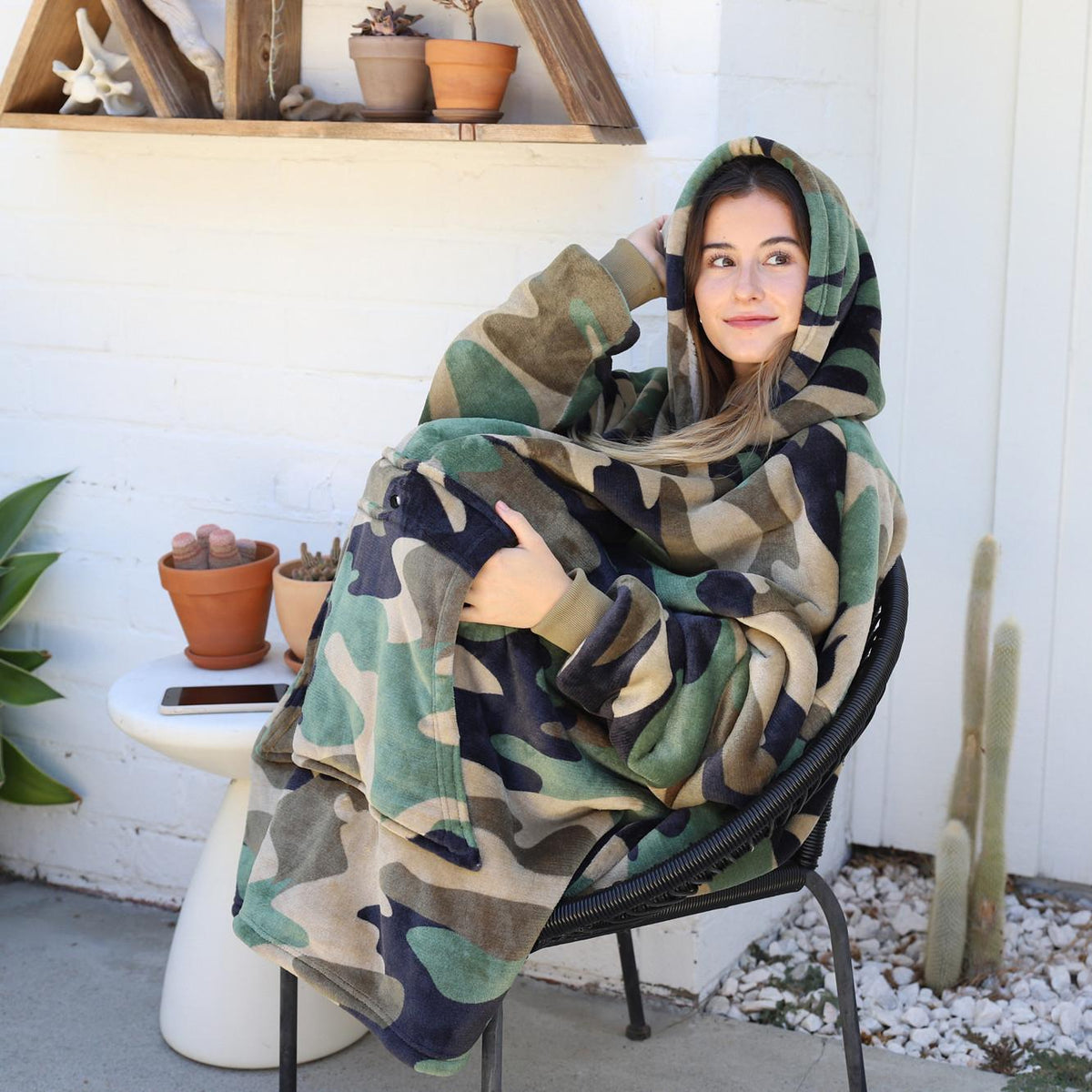 Camo Oversized Hoodie Blanket product image 5