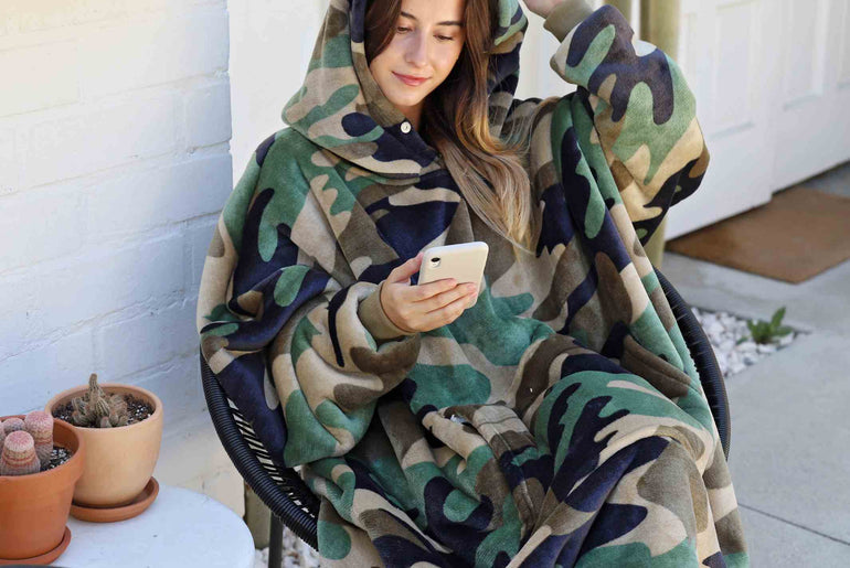 Camo Oversized Hoodie Blanket product image 6