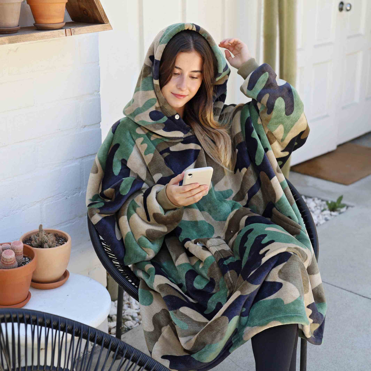 Camo Oversized Hoodie Blanket product image 6