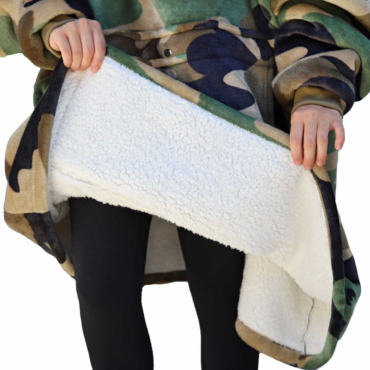 Camo Oversized Hoodie Blanket product image 7