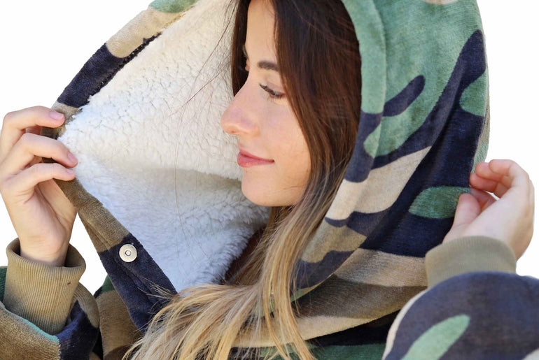 Camo Oversized Hoodie Blanket product image 8