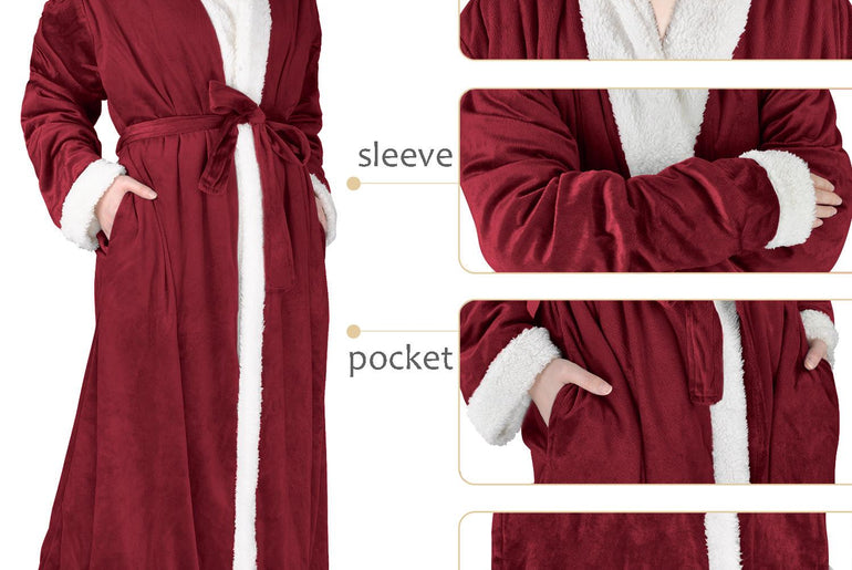 Tirrinia Luxurious Sherpa Bathrobe