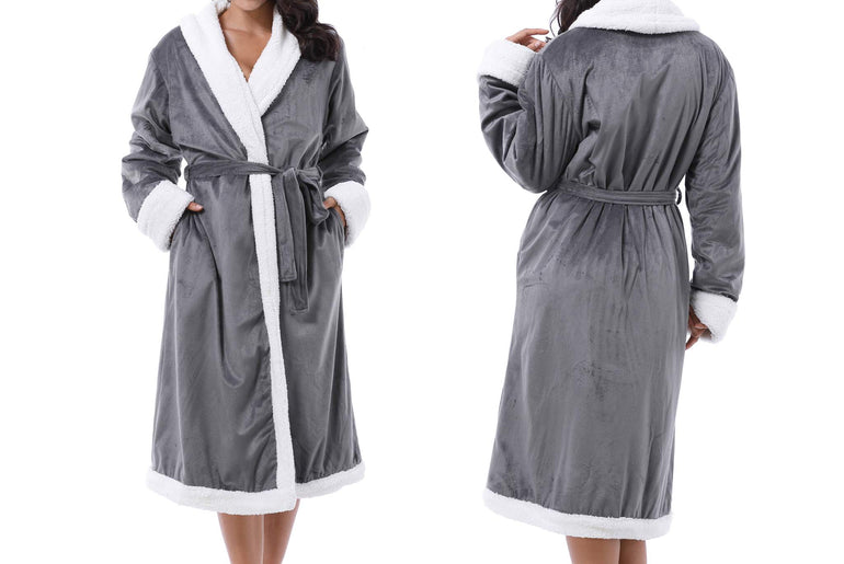 Tirrinia Luxurious Sherpa Bathrobe