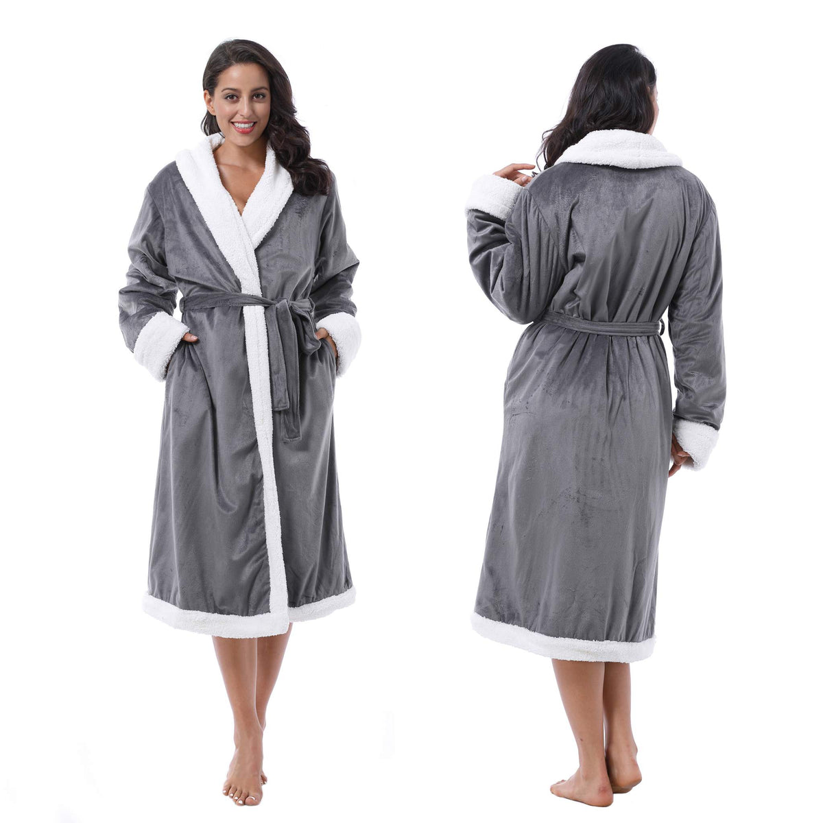 Tirrinia Luxurious Sherpa Bathrobe