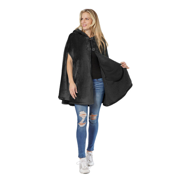 Hooded Cape Wearable Blanket for Summer