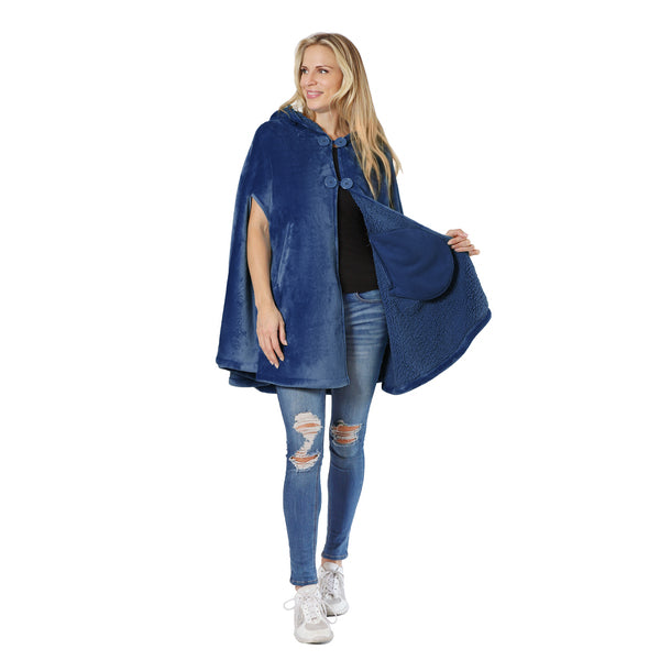 Hooded Cape Wearable Blanket for Summer