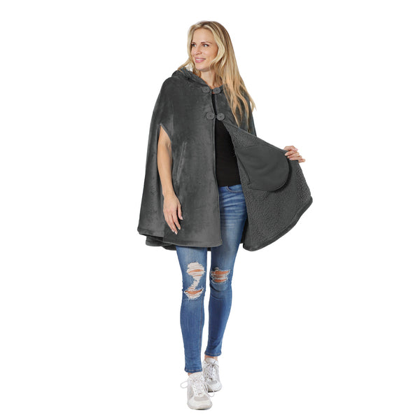 Hooded Cape Wearable Blanket for Summer
