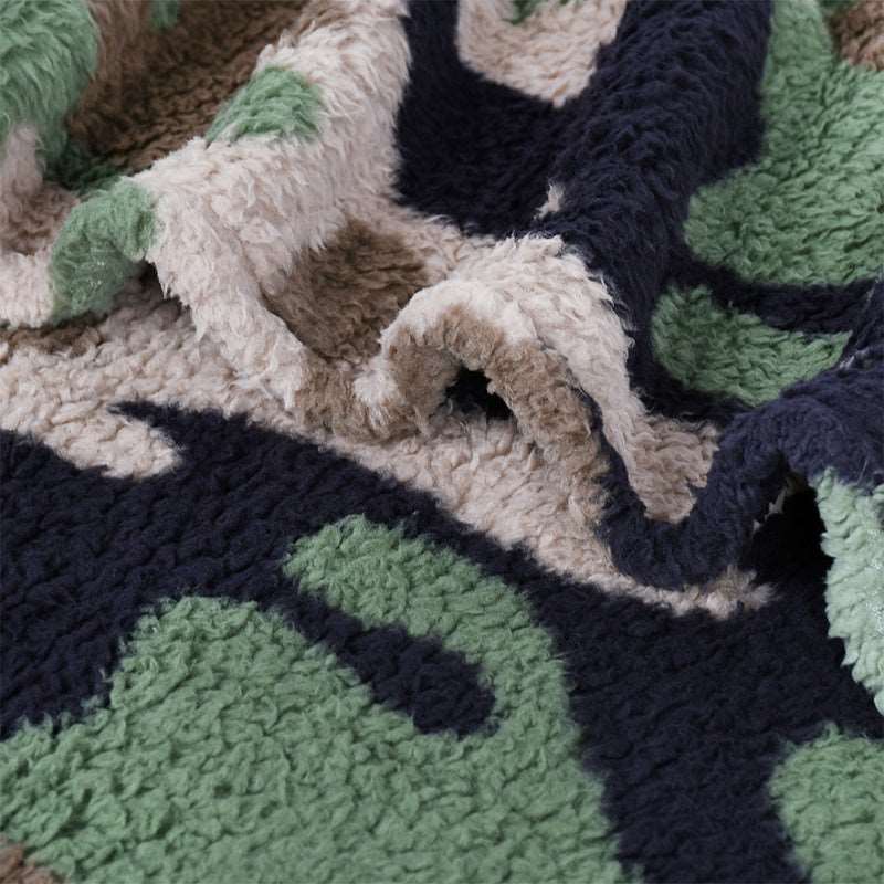 Camo Sherpa Summer Throw Blanket