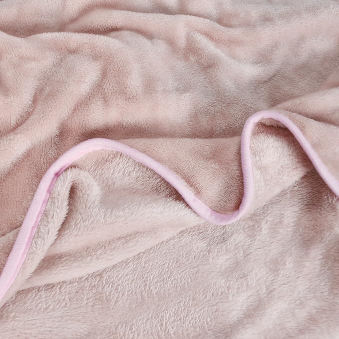 Fleece Travel Blanket with Foot Pockets