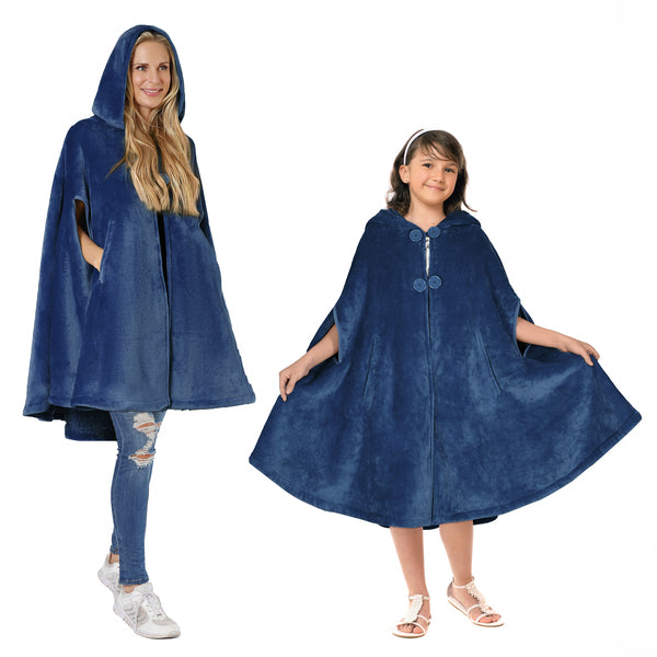 Hooded Cape Wearable Blanket for Summer