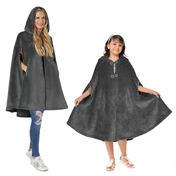 Hooded Cape Wearable Blanket for Summer