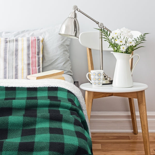 Buffalo Plaid Sherpa Throw Blanket product image 9