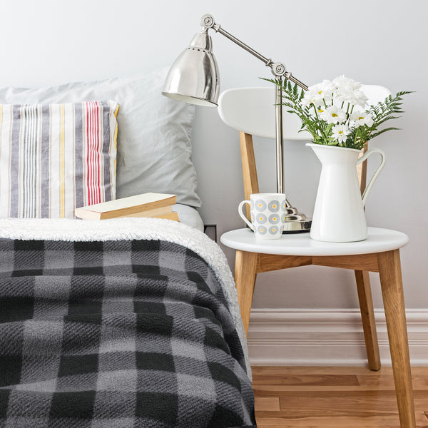 Buffalo Plaid Sherpa Throw Blanket product image 7