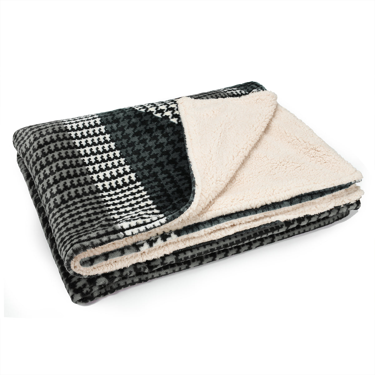 UK Flag Sherpa Throw Blanket product image 7