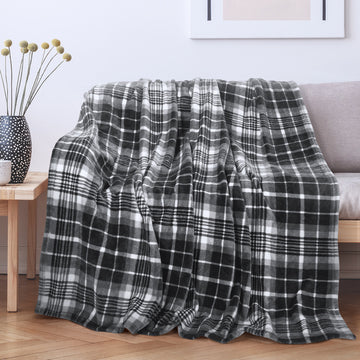 Fleece-Plaid Black
