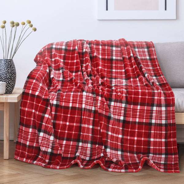 Buffalo Plaid Throw Blanket for Summer