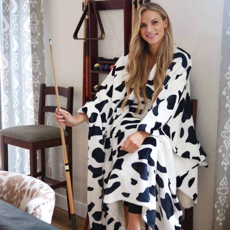 Sherpa Wearable Blanket Poncho Pattern