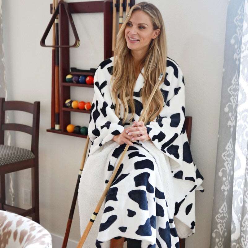 Sherpa Wearable Blanket Poncho Pattern