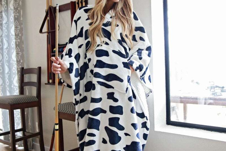 Sherpa Wearable Blanket Poncho Pattern