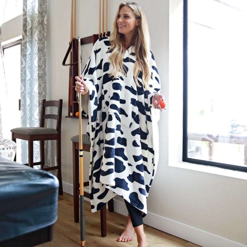 Sherpa Wearable Blanket Poncho Pattern