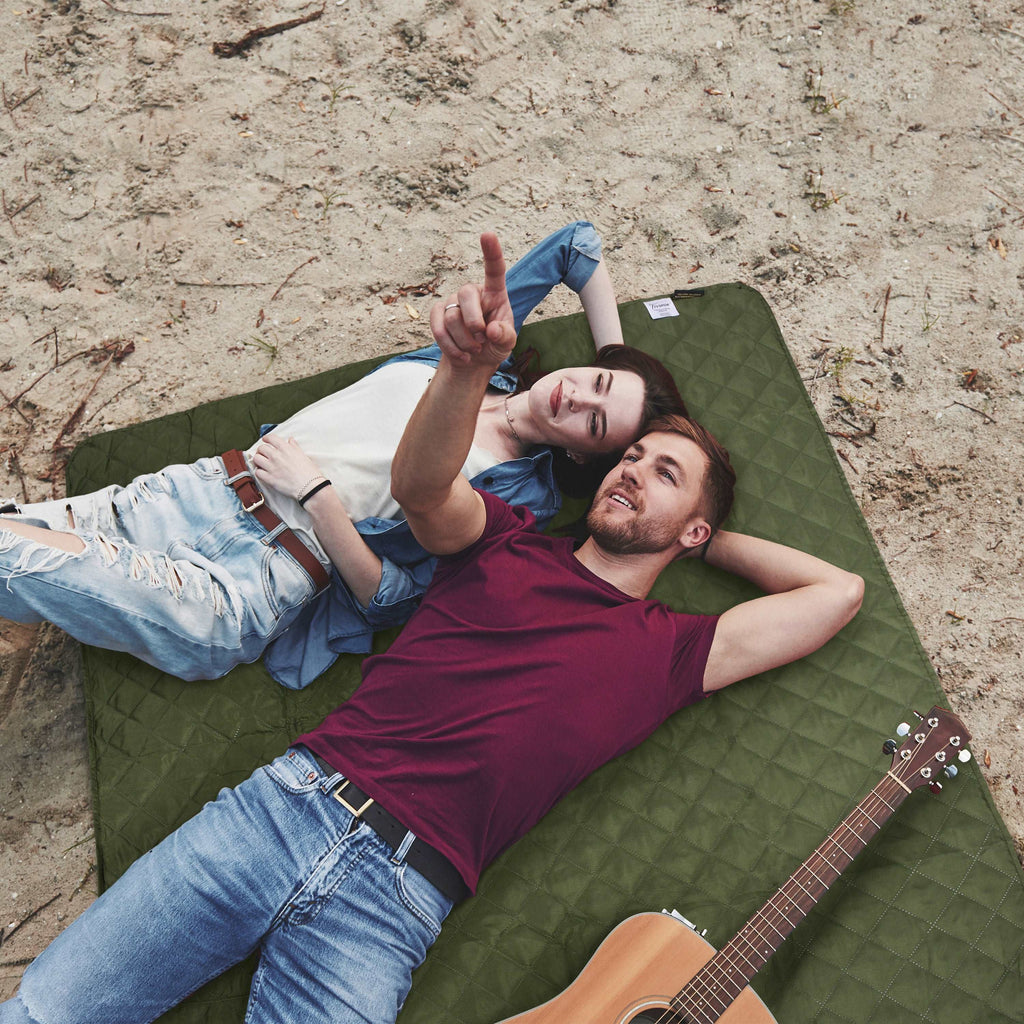 Summer Outdoor Foldable Waterproof Blanket for Picnic, 50‘’ x 60‘’