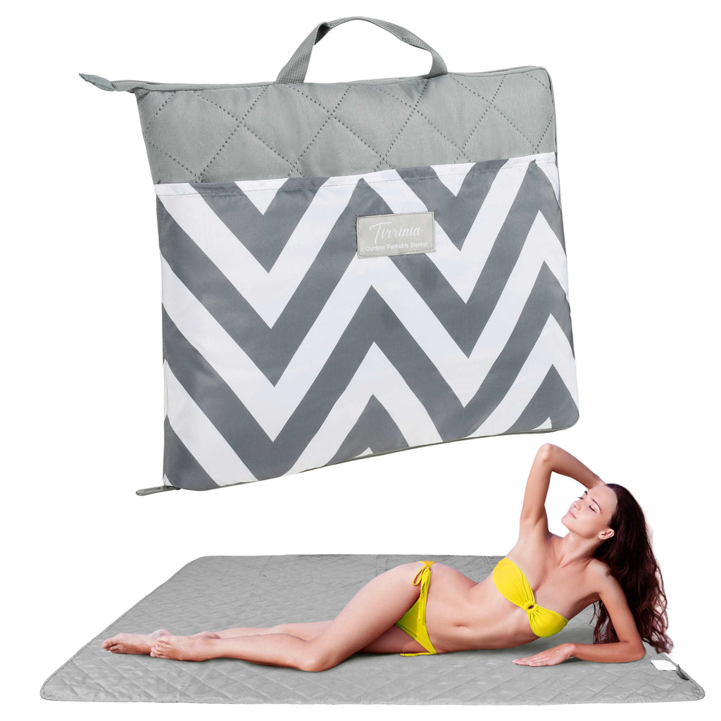 Summer Outdoor Foldable Waterproof Blanket for Picnic, 50‘’ x 60‘’