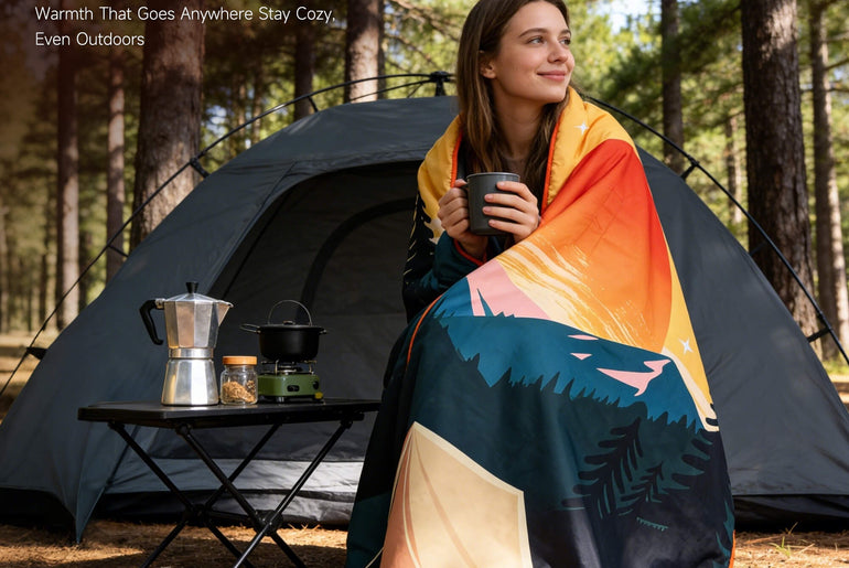 Waterproof Stadium Blanket with Sherpa Lining for Stadium 51''×59''