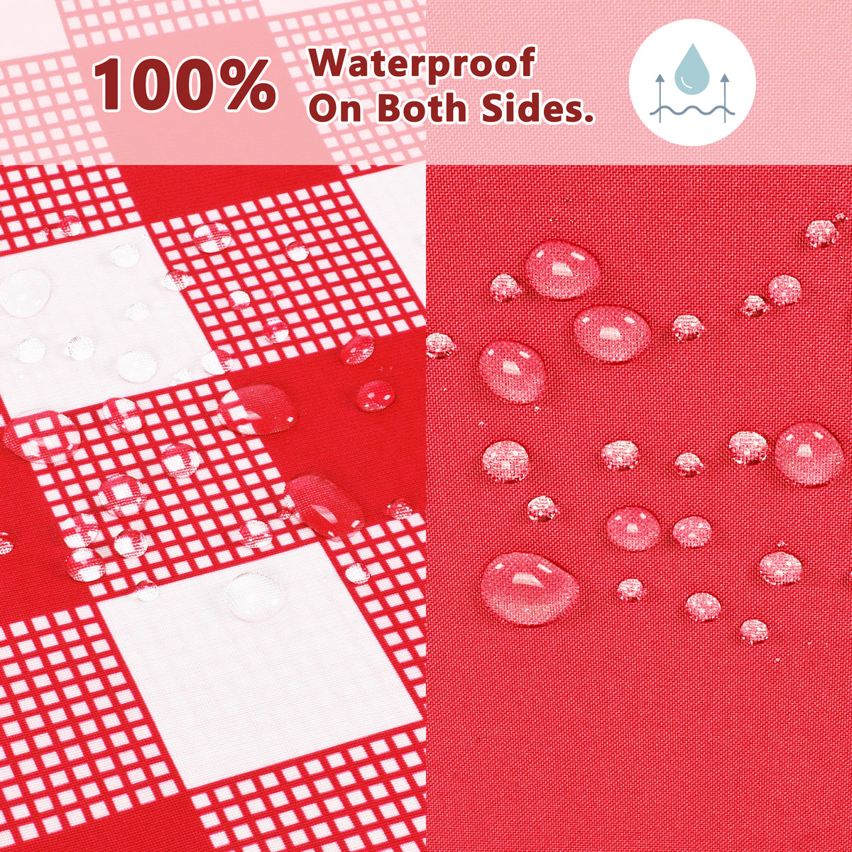 Warp Knit Fabric Camping Waterproof Throw Blanket  for Summer, 60”x 80” product image 9