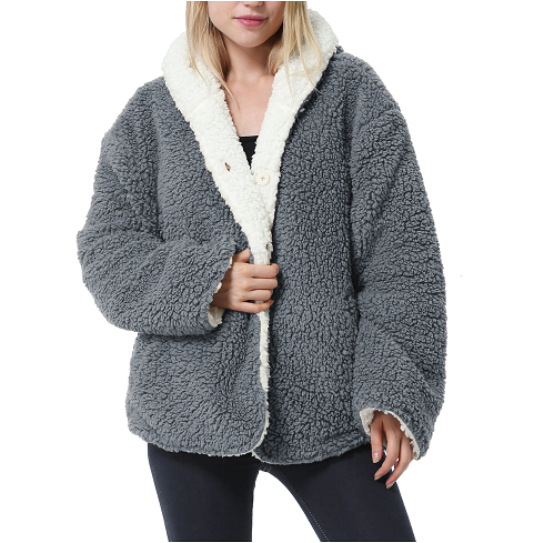 Reversible Sherpa Hooded Jacket