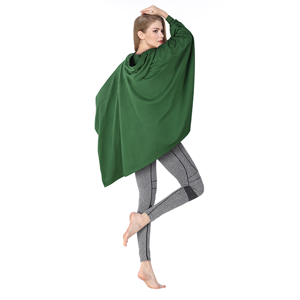 Thin Batwing Sleeve Blanket Sweatshirt for All Seasons Thin style