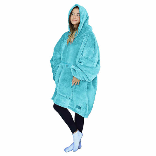 Bright Color Sherpa Oversized Hoodie Blanket - Sports and Outdoors product photo