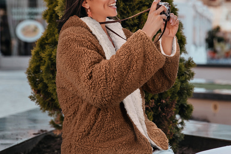 Reversible Sherpa Hooded Jacket