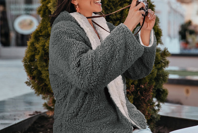 Reversible Sherpa Hooded Jacket