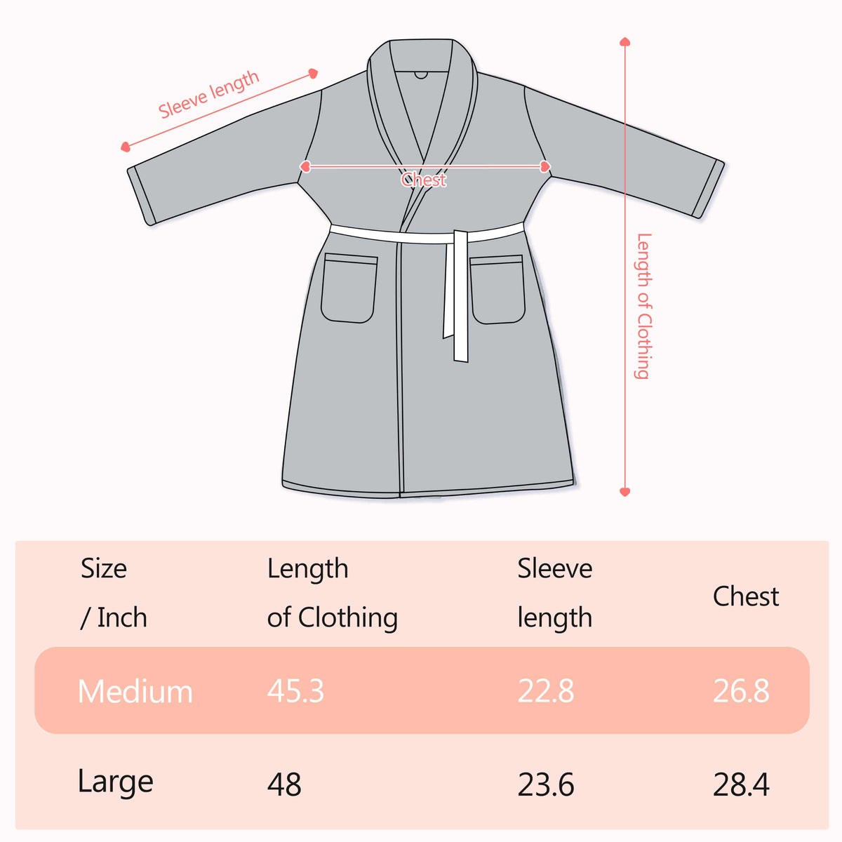 Catalonia by Tirrinia Grey Lightweight Chenille Womens Robes