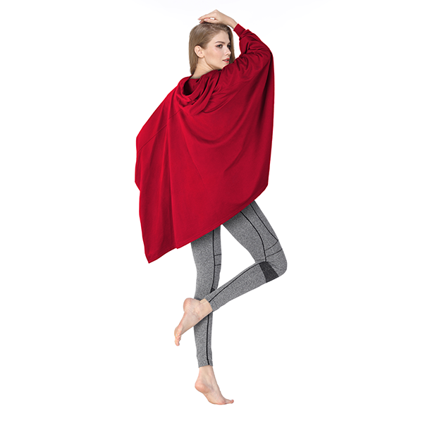 Thin Batwing Sleeve Blanket Sweatshirt for All Seasons Thin style