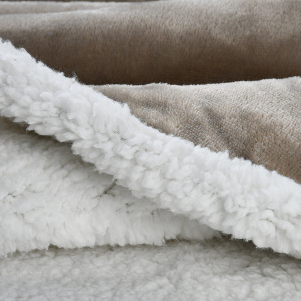 Sherpa Wearable Blanket Light Color Thick style
