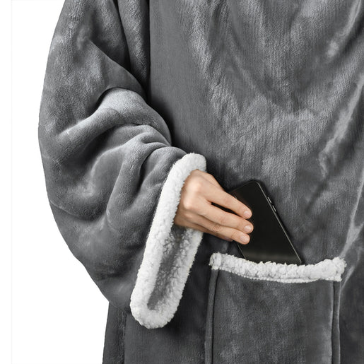 Sherpa Wearable Blanket Light Color Thick style