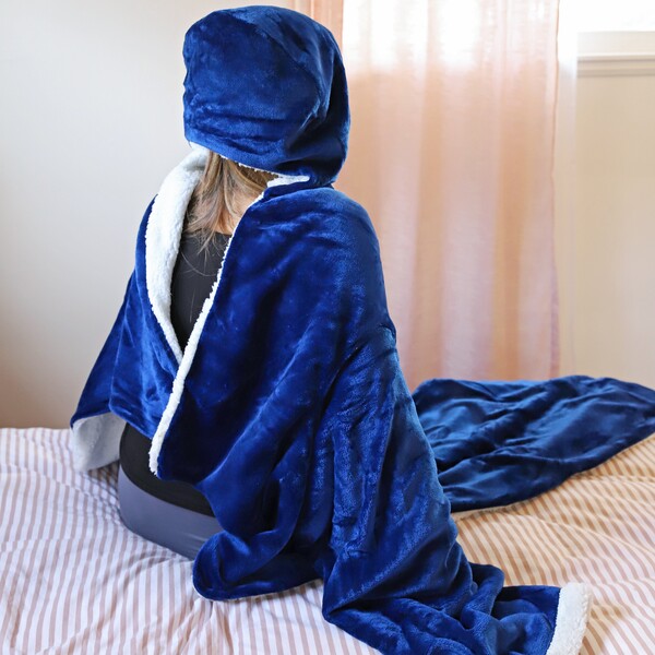 Sherpa Wearable Blanket With Hood product image 11