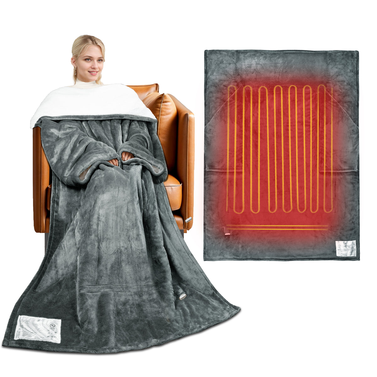 Tirrinia Electric Heated Wearable Blanket