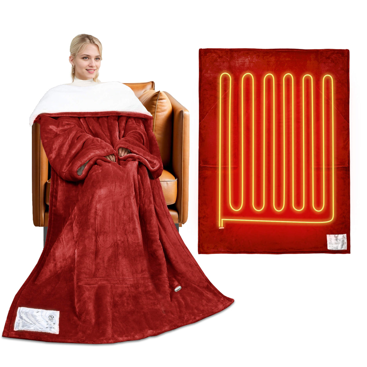 Tirrinia Electric Heated Wearable Blanket