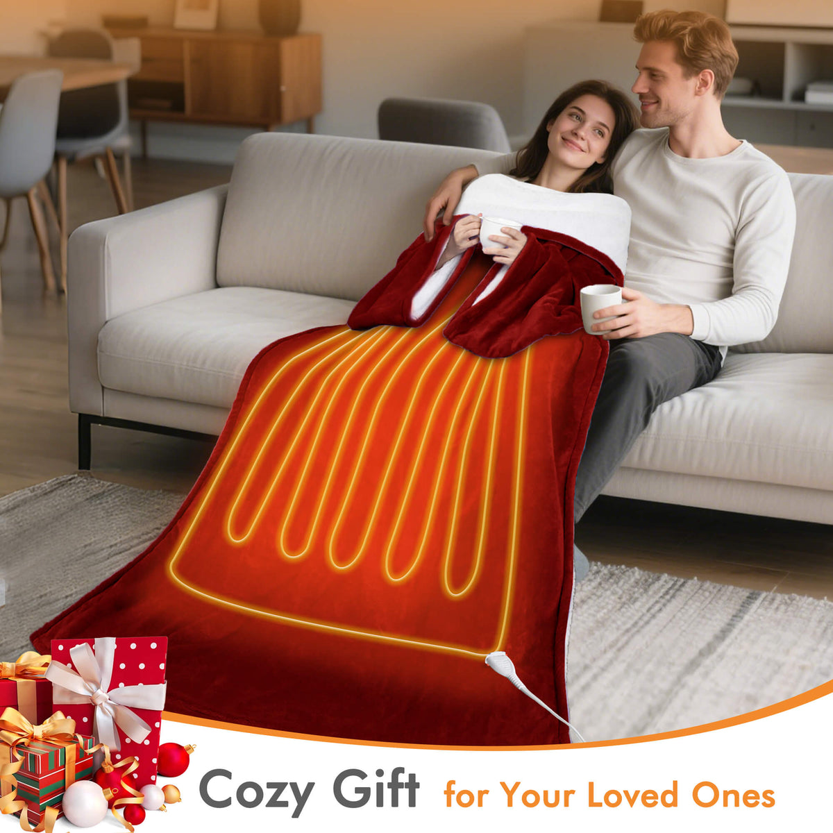 Tirrinia Electric Heated Wearable Blanket