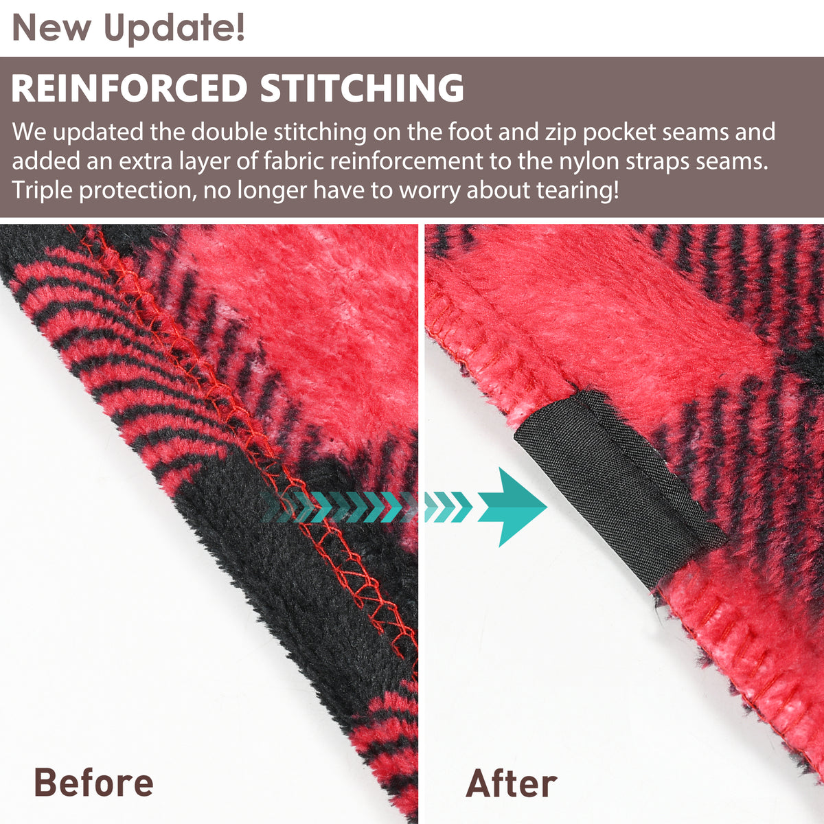 Fleece Wearable Travel Blanket with Foot Pockets