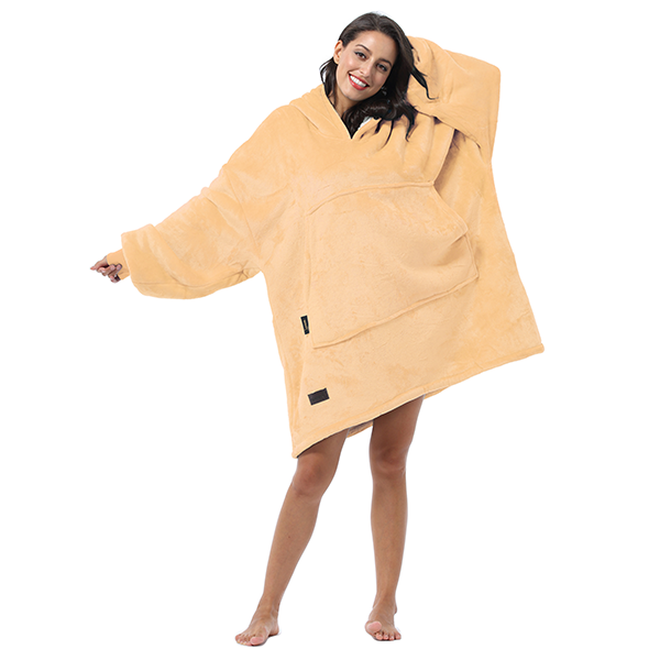 Oversized sherpa hoodie sweatshirt blanket hotsell